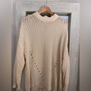 American eagle sweater/ cream sweater/ oversized